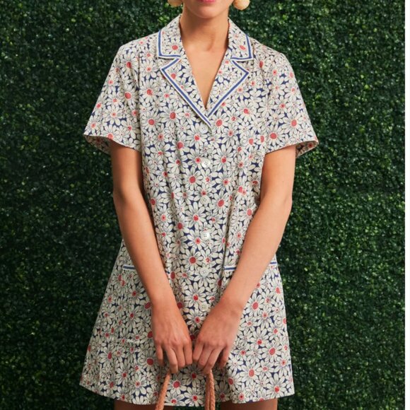 Tuckernuck Daisy Daze Townes Mini Dress | Button-up Shirt Dress | Camp Dress - Picture 1 of 5
